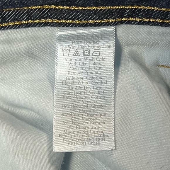 Everlane “Way High” Waisted Clean Front Skinny Jeans Dark Wash Denim Sz 32 - Picture 14 of 14